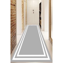 Dijital Baskılı Kaymaz Taban Yıkanabilir Modern Yolluk ve Koridor Halısı NDU-HT-528