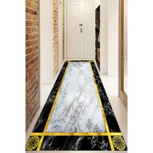 Napoli Home Dijital Baskılı Kaymaz Taban Yıkanabilir Modern Yolluk ve Koridor Halısı NDU-HY-954