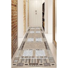 Dijital Baskılı Kaymaz Taban Yıkanabilir Modern Yolluk ve Koridor Halısı NDU-HT-940