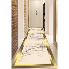 Dijital Baskılı Kaymaz Taban Yıkanabilir Modern Yolluk ve Koridor Halısı NDU-SD-493