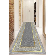 Napoli Home Dijital Baskılı Kaymaz Taban Yıkanabilir Modern Yolluk ve Koridor Halısı NDU-SD-1072