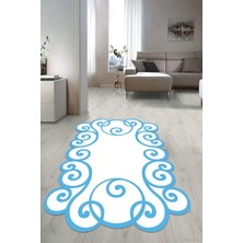 Napoli Home Dijital Baskılı Kaymaz Taban Yıkanabilir Lazer Kesim Salon Halısı Yolluk NLZR-HY-1164