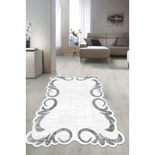 Dijital Baskılı Kaymaz Taban Yıkanabilir Lazer Kesim Salon Halısı Yolluk NLZR-HT-1428