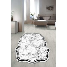 Dijital Baskılı Kaymaz Taban Yıkanabilir Lazer Kesim Salon Halısı Yolluk NLZR-HT-794