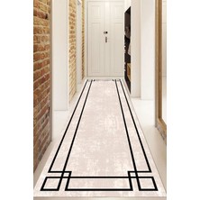 Napoli Home Dijital Baskılı Kaymaz Taban Yıkanabilir Modern Yolluk ve Koridor Halısı NDU-SD-601