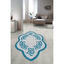 Napoli Home Dijital Baskılı Kaymaz Taban Yıkanabilir Lazer Kesim Salon Halısı Yolluk NLZR-HT-1433