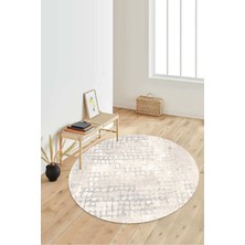 Dijital Baskılı Kaymaz Taban Yıkanabilir Yuvarlak Salon Halısı Koridor Halısı Paspas Ndy-Ht-87