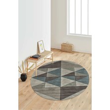 Napoli Home Dijital Baskılı Kaymaz Taban Yıkanabilir Yuvarlak Salon Halısı Koridor Halısı Paspas NDY-HY-1195