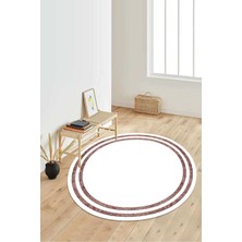 Dijital Baskılı Kaymaz Taban Yıkanabilir Yuvarlak Salon Halısı Koridor Halısı Paspas NDY-SD-303