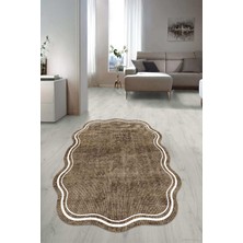 Napoli Home Dijital Baskılı Kaymaz Taban Yıkanabilir Lazer Kesim Salon Halısı Yolluk NLZR-SD-244