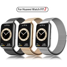 Huawei Watch Fit 2 Kordon Metal Hasır