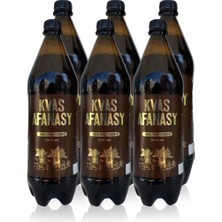 Kvas «afanasy»  1 Lt 6 Adet (6 Lı ) Plastik Şişe Filtrelenmemiş Alkolsüz Malt Içecek