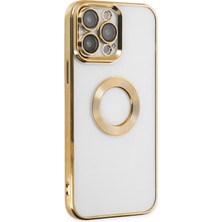 Bilişim Aksesuar iPhone 13 Pro Max Kılıf Slot Silikon - Gold