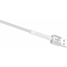 Linktech K550 Lightning-Usb Metal Başlı Data/şarj Kablosu 3A 1mt