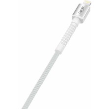 Linktech K550 Lightning-Usb Metal Başlı Data/şarj Kablosu 3A 1mt