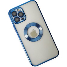 Happycase iPhone 12 Pro Kılıf Slot Silikon - Mavi