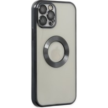 Happycase iPhone 12 Pro Kılıf Slot Silikon - Siyah