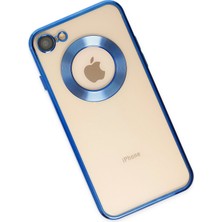 Happycase iPhone 7 Kılıf Slot Silikon - Mavi