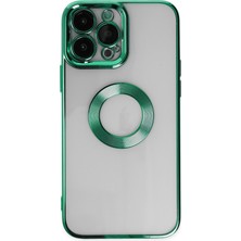 Happycase iPhone 13 Pro Max Kılıf Slot Silikon - Köknar Yeşili