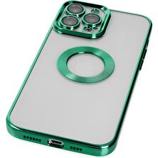 Happycase iPhone 13 Pro Max Kılıf Slot Silikon - Köknar Yeşili