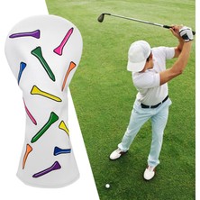 Catrne Su Geçirmez Pu Golf Kapağı Fairway Hibrit Headcover Sleep Koruyucu Desen 16X33CM (Yurt Dışından)