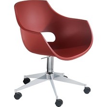 Papatya Opal Pro Şef - Tekerlekli Amortisörli Çalışma Ofis Koltuğu Kırmızı