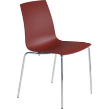 Papatya X-Treme Pro Sandalye Kiremit Kırmızısı Krom Ayaklı