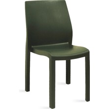 Papatya Yummy Sandalye Yeşil - Plastik Bahçe Sandalyesi