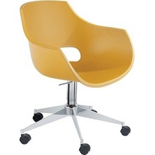 Papatya Opal Pro Şef - Tekerlekli Amortisörli Çalışma Ofis Koltuğu Sarı