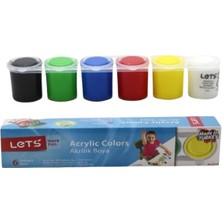 Let's Akrilik Boya Seti Let's Acrylic Colors 6 Lı Set 6X25 ml Akrilik Boya Seti 1 Paket