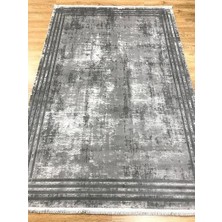 Ipek Halı Sardes 6616 A Gri Çerçeveli Modern Salon Halısı
