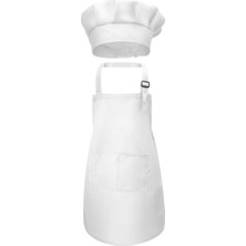 Çocuk Önlük ve Şapka Yürümeye Başlayan Çocuk, Beyaz Çırpma Işçiliği Için Ön Cep Çocuk Önlükleri L(Yurt Dışından)