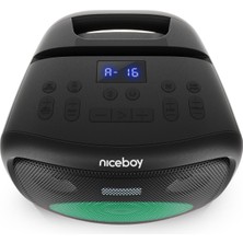 Niceboy Party Boy 2 100W Kablosuz, IPX4,  Mikrofonlu, Taşınabilir Parti Hoparlörü