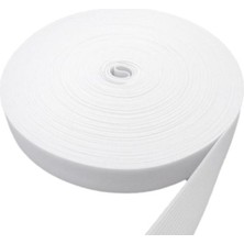Final Düğme 1.5 cm Beyaz Bel Paça Don Lastiği Yassı Geniş Lastik 10 M Lateks Ürün
