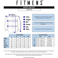 Fitmens Erkek Slim Fit Uzun Kol Ömür Boyu Yakandayım Nakışlı Hediye Kutulu Gömlek - Lacivert