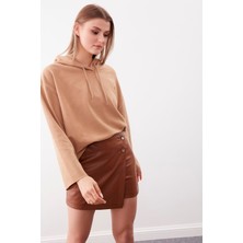 Vitrin Kapüşonlu Örme Sweatshirt