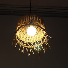 Rattam Bambu Avize Rattan Sarkıt: Starlight Natürel Renk: 25-27CM