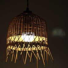 Rattam Bambu Avize Rattan Sarkıt: Starlight Natürel Renk: 25-27CM