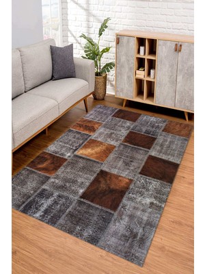 Napoli Home Dijital Kaymaz Taban Yıkanabilir Renkli Salon Halısı Mutfak Halısı Yolluk Nd-Sd-46