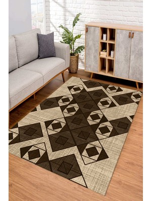 Dijital Kaymaz Taban Yıkanabilir Renkli Salon Halısı Mutfak Halısı Yolluk ND-SD-889