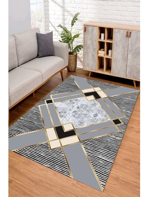 Napoli Home Dijital Kaymaz Taban Yıkanabilir Renkli Salon Halısı Mutfak Halısı Yolluk ND-SD-697