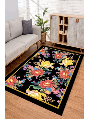 Napoli Home Dijital Kaymaz Taban Yıkanabilir Renkli Salon Halısı Mutfak Halısı Yolluk ND-SD-170