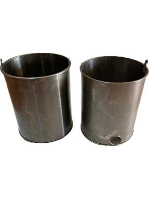 Askay Yapı Siyah Saç Soba Kovası Kömür Kovası Talaş Kovası Odun Kovası