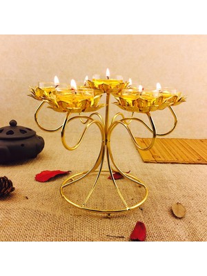 Tealight Stand Rank Ghee Lamba Tutucu Şamdan Dekor El Sanatları