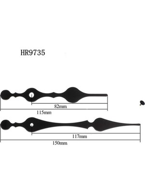 Kuvars Duvar Saati Hareketi Siyah Eller Motor Mekanizması Yedek Parçalar Kiti