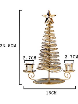 Mum Tutucu Dekoratif Centerpiece Stand Votive Mum/ Akşam Yemeği Partisi - Altın L Çift Bardaklar