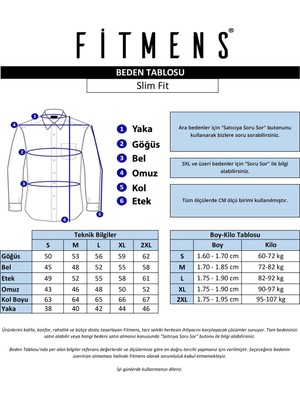 Fitmens Erkek Slim Fit Uzun Kol Pamuklu Hediye Kutulu Gömlek - Beyaz