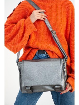 İmpolo Havin M.gri Kadın Omuz Çanta 26X35 Ebat