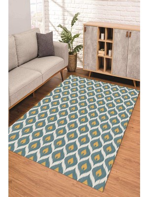 Dijital Kaymaz Taban Yıkanabilir Renkli Salon Halısı Mutfak Halısı Yolluk Nd-Sd-1142