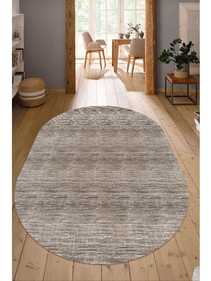 Napoli Home Dijital Baskılı Kaymaz Taban Yıkanabilir Oval Salon Halısı Mutfak Halısı Yolluk NDO-HY-1251